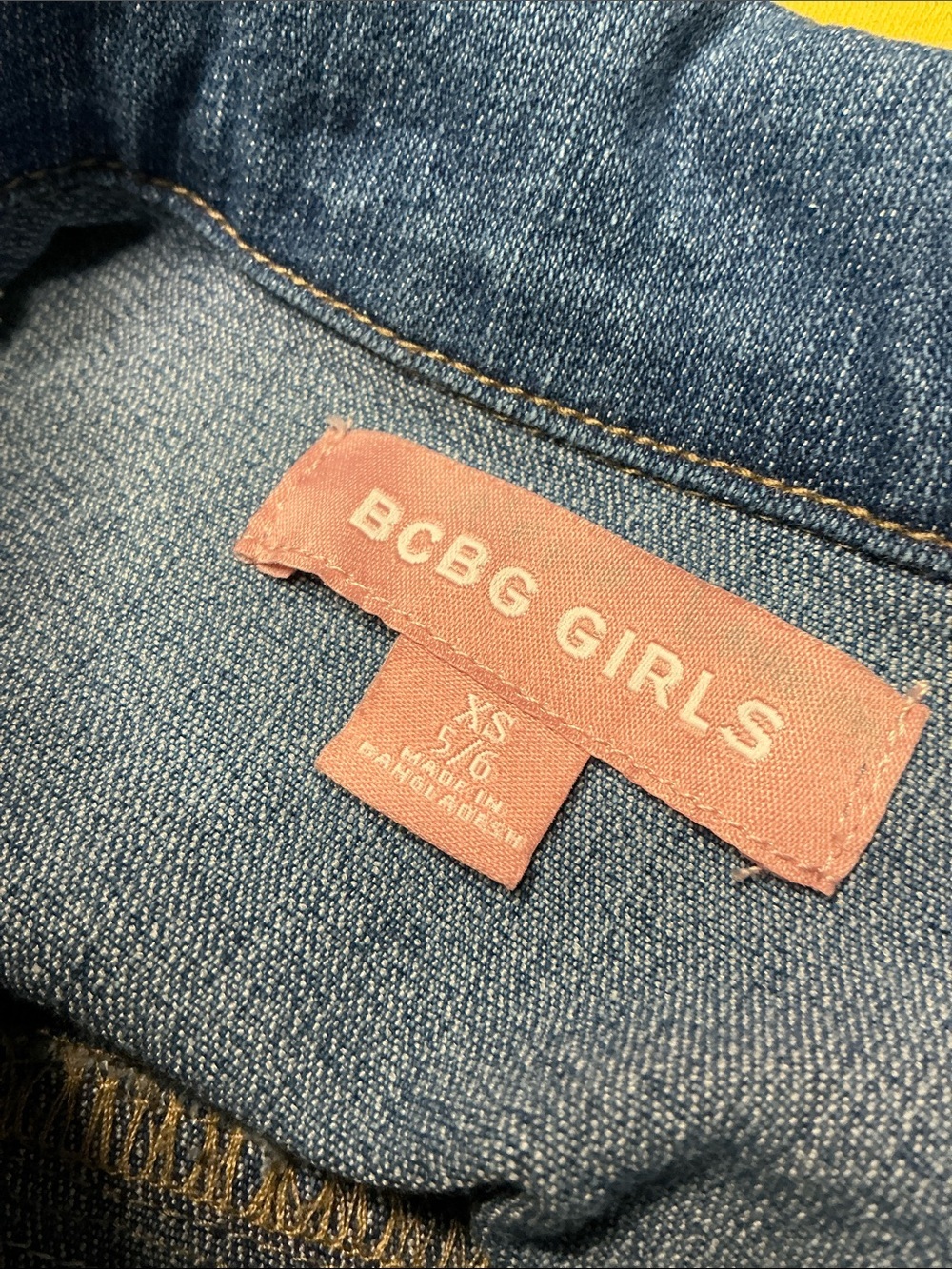 Disney Winnie the Pooh Upcycled Stretch Denim Girl’s Jacket - Picture 6 of 7